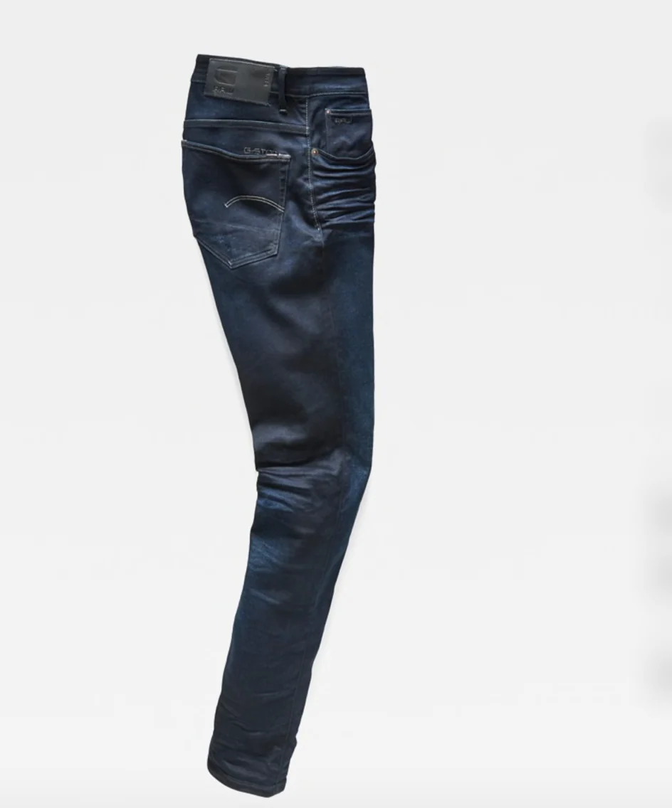 G-Star 3301 Slim Slander Blue Dark Aged Jeans - Imagen 6