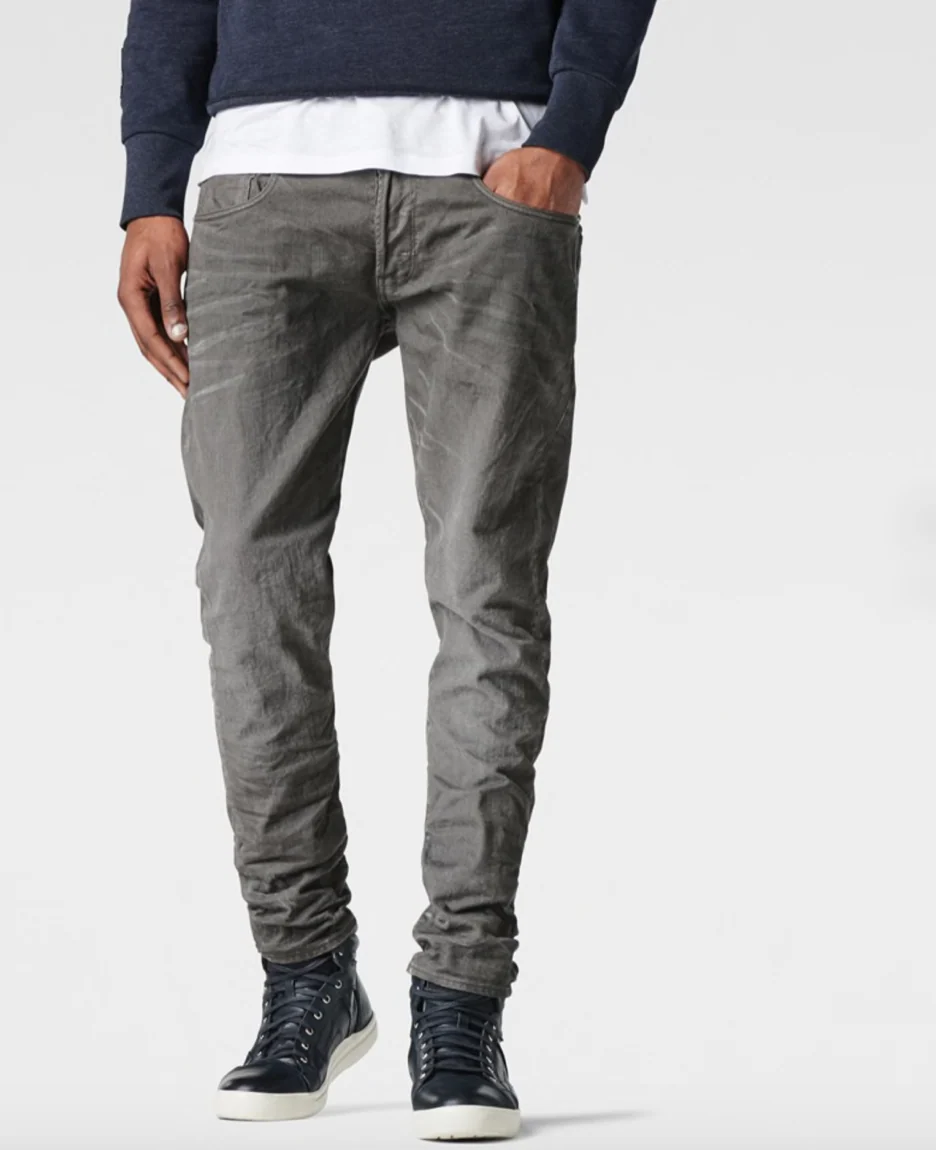 G-Star 3301 Tapered Sandford Twill Grey Jeans - Imagen 2