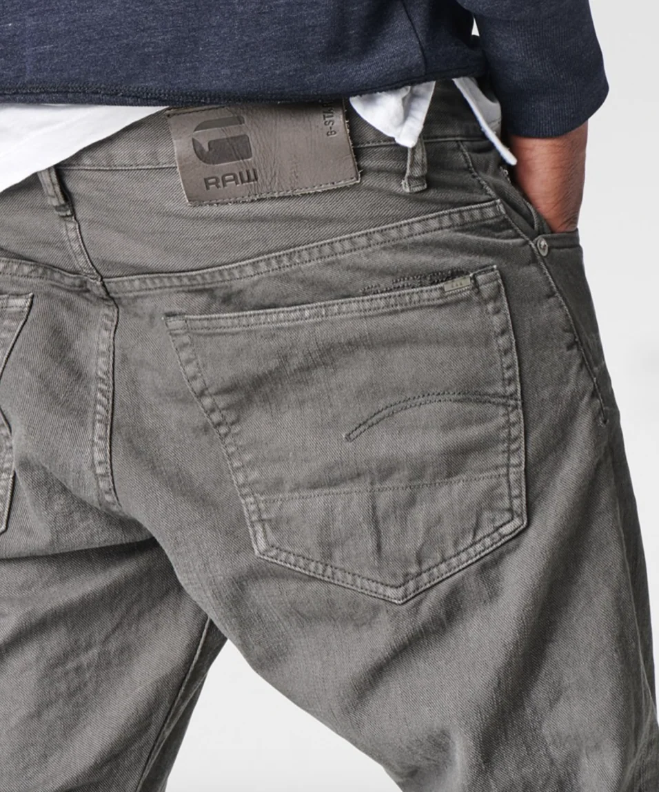 G-Star 3301 Tapered Sandford Twill Grey Jeans - Imagen 4