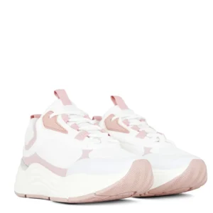 Mallet Cyrus White Mauve Womens Sneakers Trainers