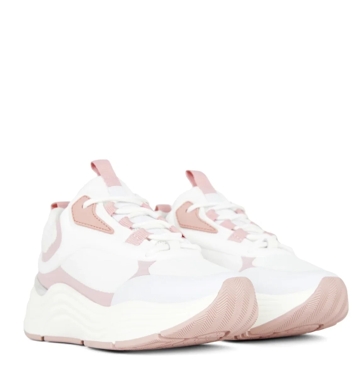 Mallet Cyrus White Mauve Womens Sneakers Trainers