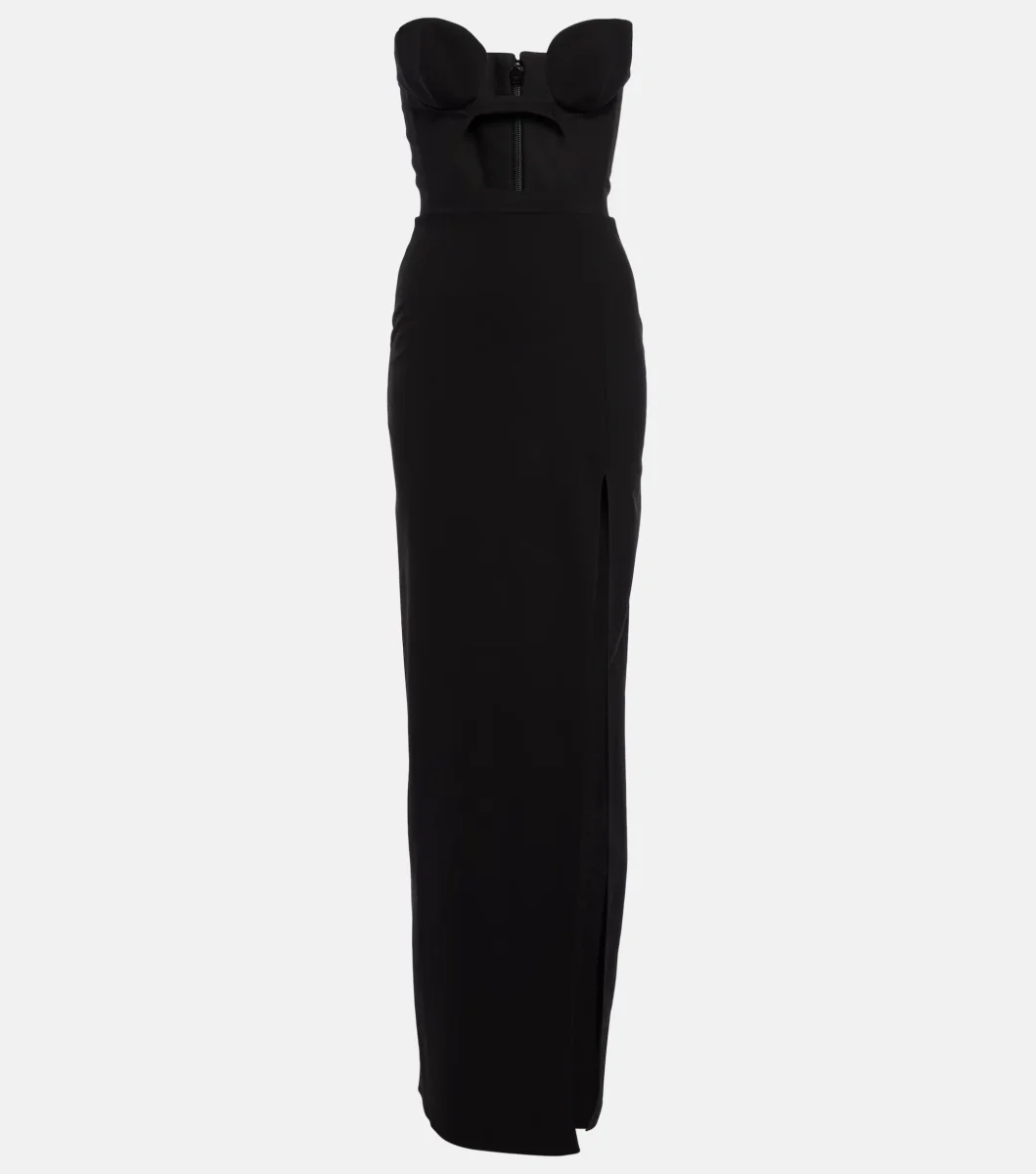 Nensi Dojaka Black Cut Out Maxi Dress - Imagen 3