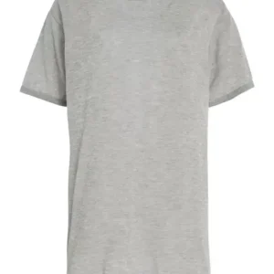 Toteme Grey Knit Relaxed Melange Top T-Shirt DAMAGED