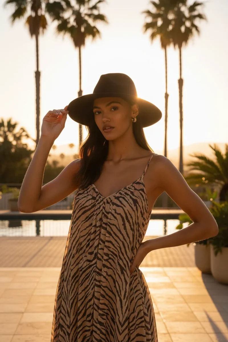 Lack Of Color Black The Grove Suede Band Trim Boho Hat - Imagen 2