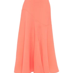ROKSANDA Coral Adelaide Wool Crêpe Midi Skirt