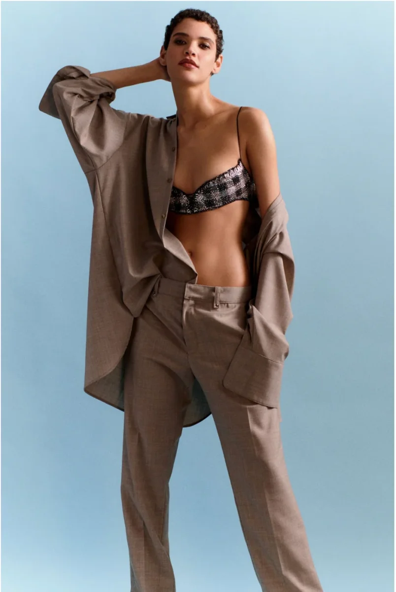 Ludovic De Saint Sernin Beige Wool Check Slim Suit Pants Trousers - Imagen 4