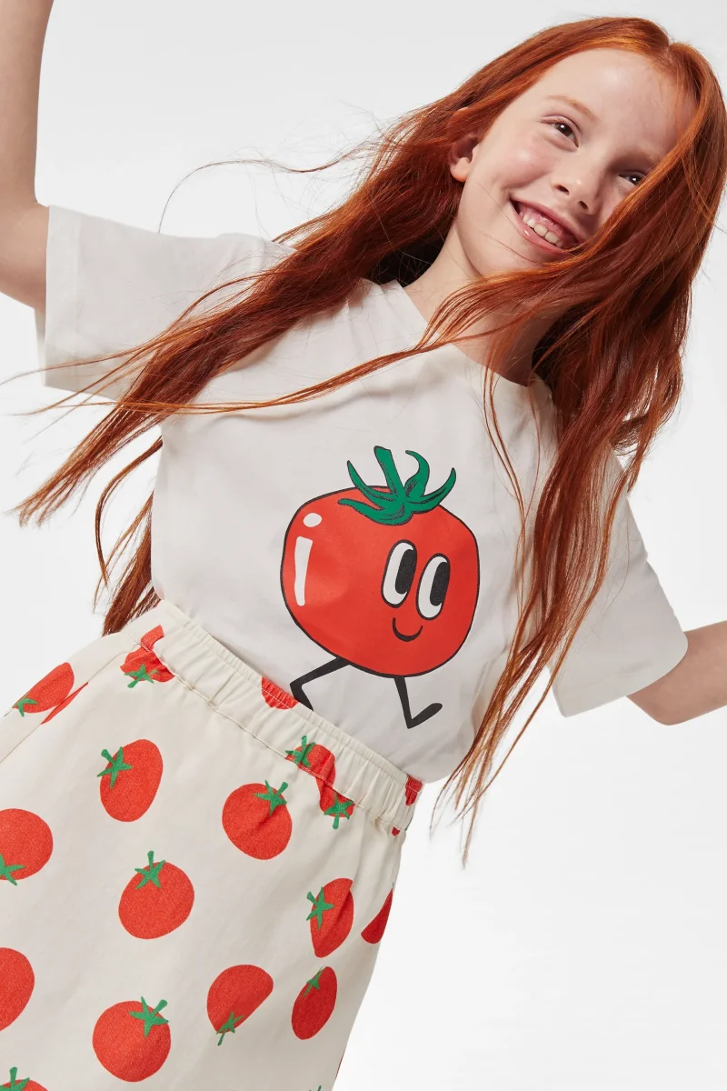 Falda corta de niña | Revival: Tomate Collection - Imagen 3