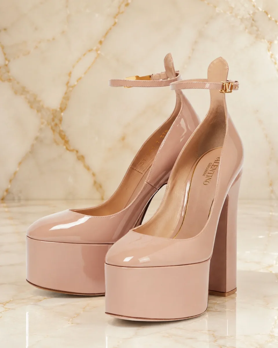 Valentino Garavani Tan-go 155 patent-leather platform pumps - Imagen 2