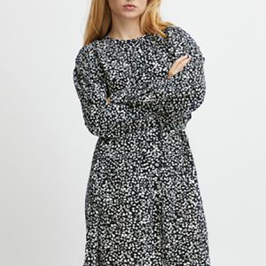 Vestido corto estampado leopardo