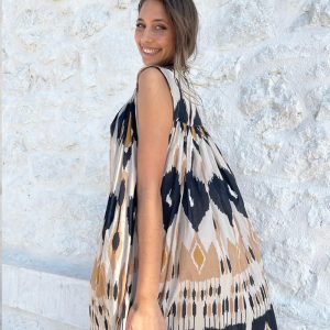 Vestido camisero étnico