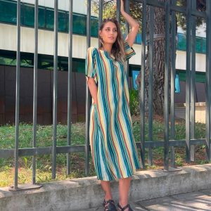 Vestido rayas verticales