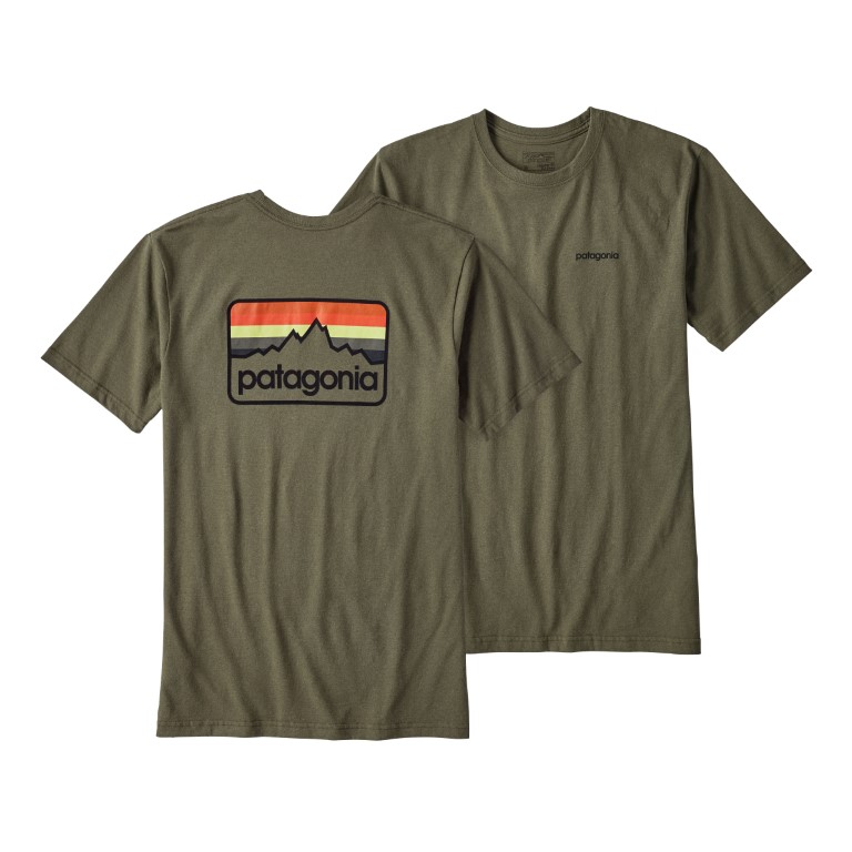 Polera Line Logo Badge Hombre Verde
