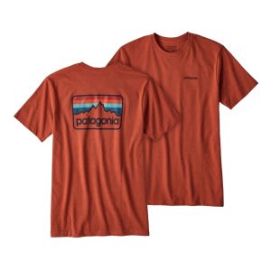 Polera Line Logo Badge Hombre Rojo