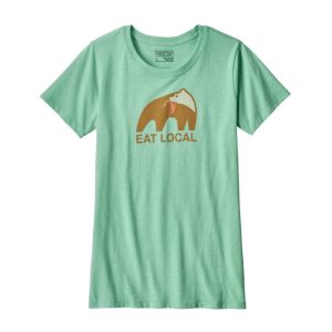 Polera Eat Local Mujer Verde
