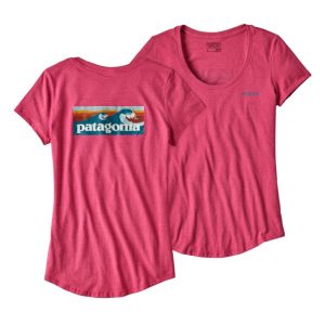 Polera Board Short Logo Cotton Scoop Mujer Rosado
