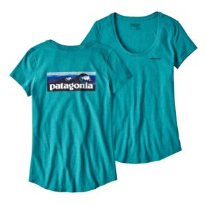 Polera Board Short Logo Cotton Scoop Mujer Azul
