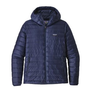 Parka Pluma Down Sweater Hoody Hombre Azul