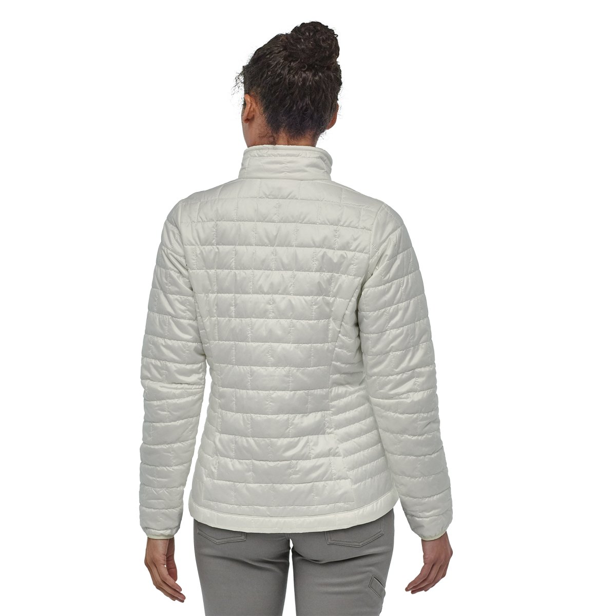 Parka Sintética Nano Puff Jacket Mujer Blanco - Imagen 5