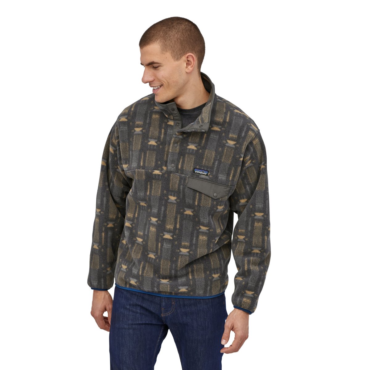 Polar Synchilla Snap-T Pullover Hombre Gris - Imagen 3