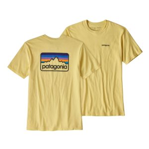 Polera Line Logo Badge Hombre Amarillo