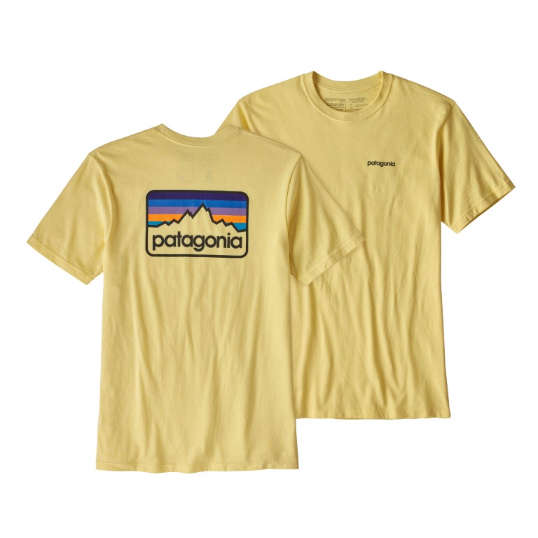 Polera Line Logo Badge Hombre Amarillo