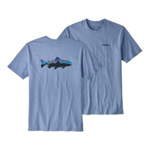 Polera Fitz Roy Trout Responsibili-Tee Hombre Azul
