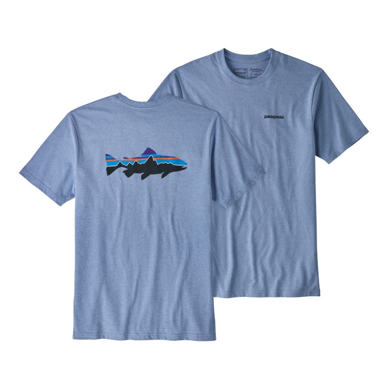 Polera Fitz Roy Trout Responsibili-Tee Hombre Azul - Imagen 2