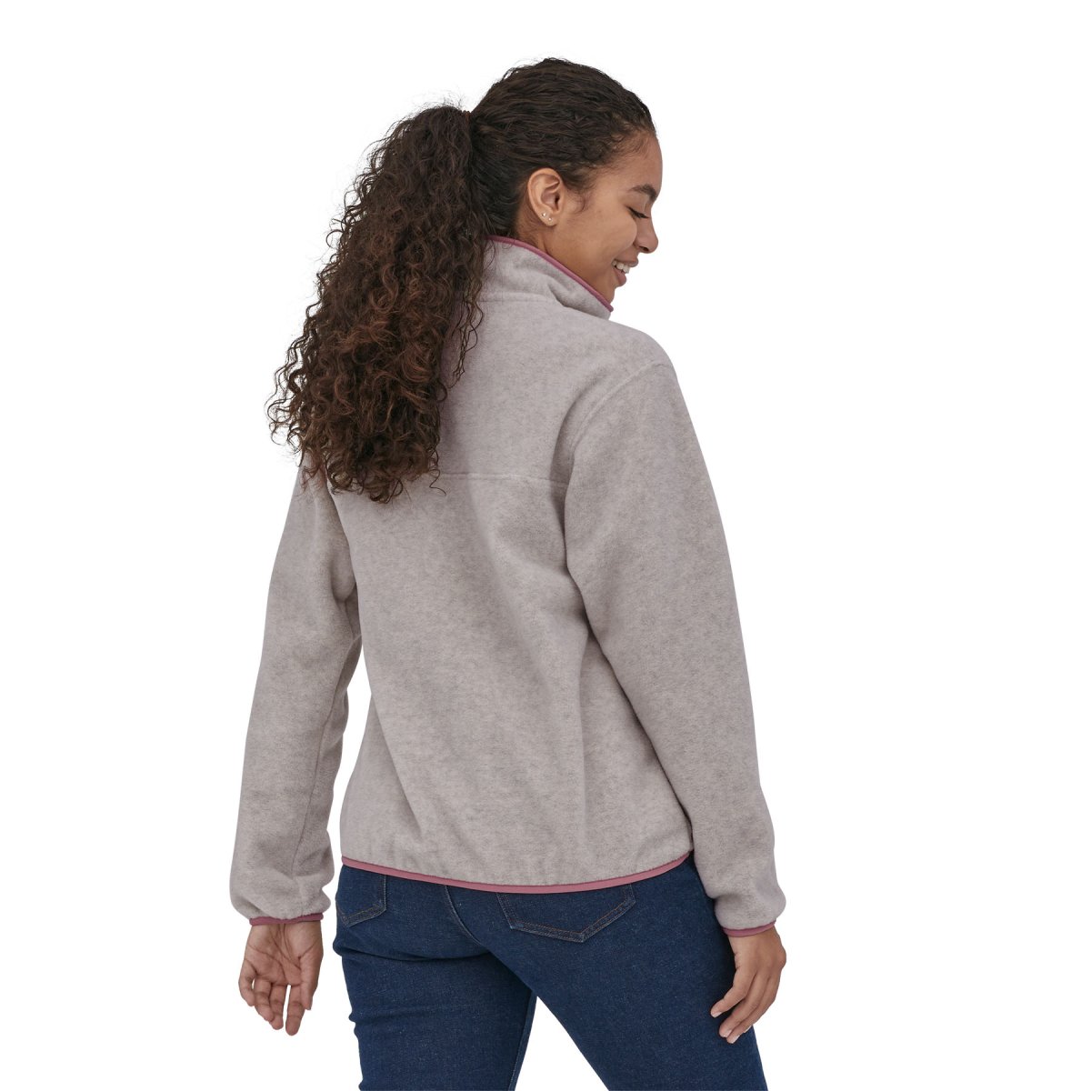 Polar de Mujer Synch Snap-T Blanco/Rosa - Imagen 4