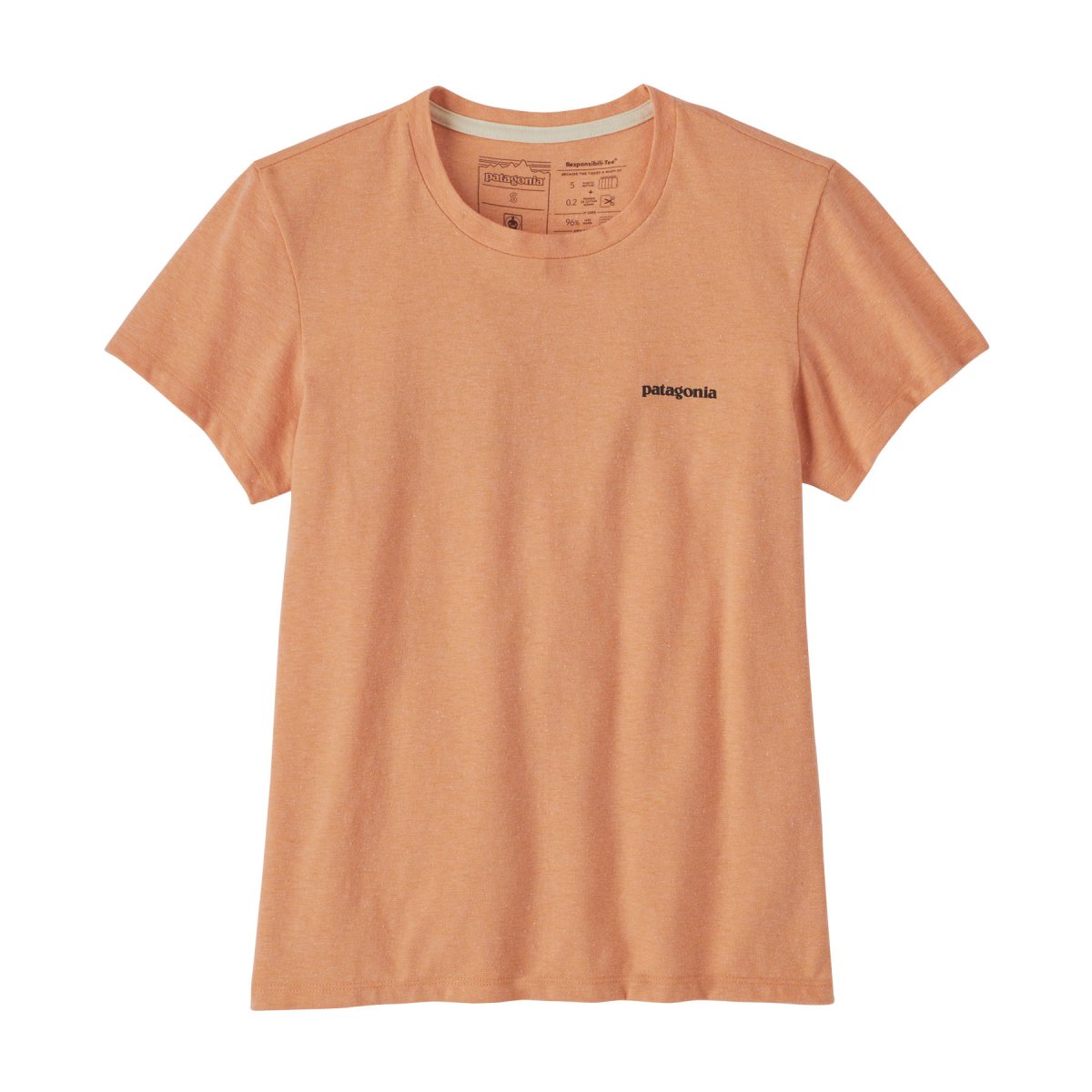 Polera Mujer P-6 Logo Responsibili-Tee – Damasco - Imagen 3