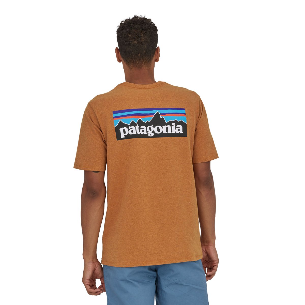 Polera P-6 Logo Responsibili-tee Hombre – Naranjo - Imagen 4