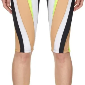 MUGLER Multicolor Spiral Eco Sport Biker Shorts