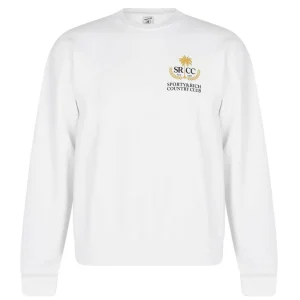 SPORTY & RICH Country Club Vintage Style Sweater Sweatshirt
