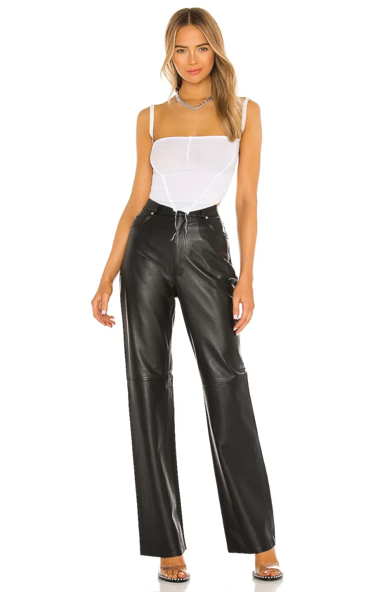 SAMI MIRO VINTAGE V-Cut White Tank Top - Imagen 3