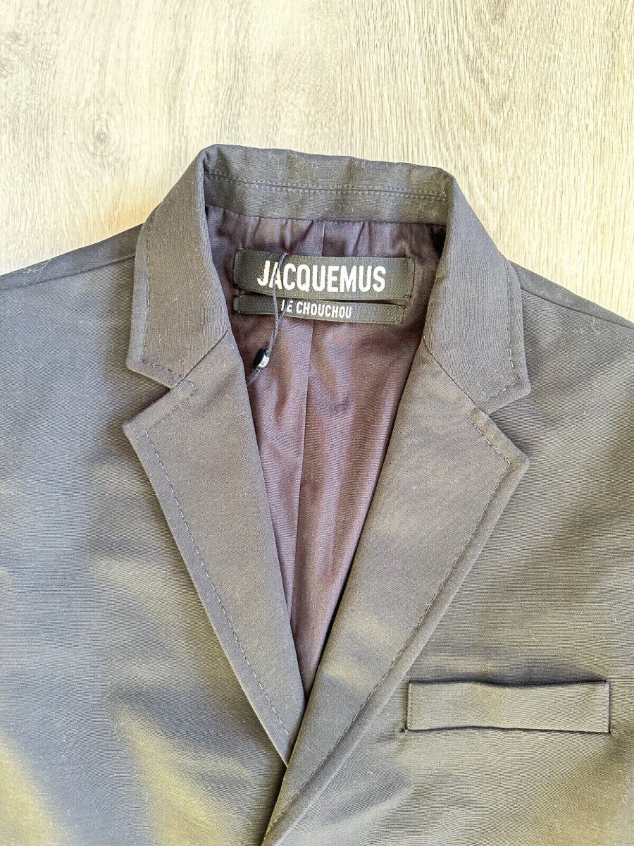 JACQUEMUS Menswear Le Chouchou Le Veste Piccinni Navy Blue Blazer Jacket - Imagen 3