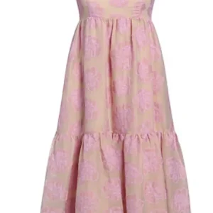 Baum Und Pferdgarten Aviana Big Pink Flower Midi Dress