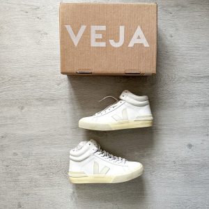 VEJA Minotaur White Leather High Top Trainers