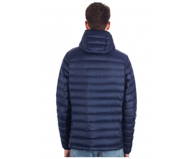 Parka Pluma Down Sweater Hoody Hombre Azul - Imagen 4