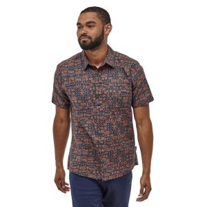 Camisa Manga Corta Back Step Hombre Negro