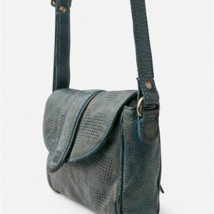 Bolso de piel verde perlado
