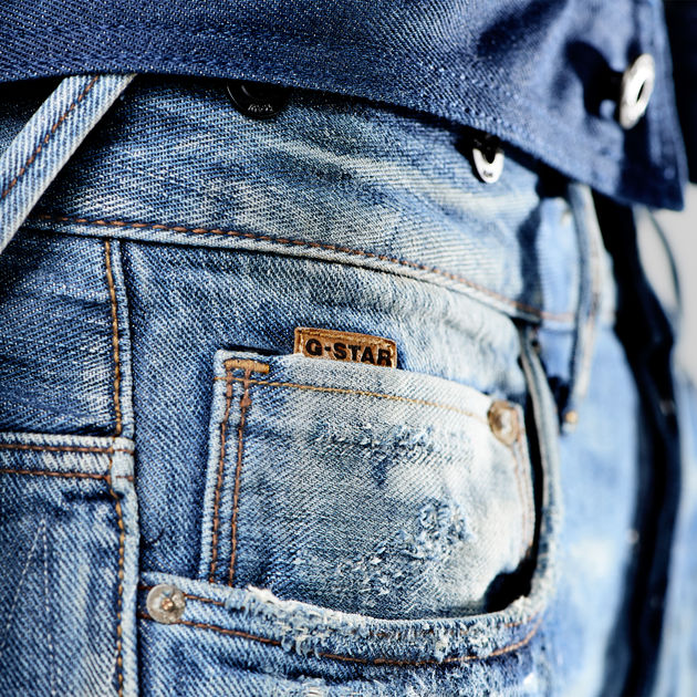 G-Star Raw Selvedge US Lumber 25 Year Worn Straight Jeans - Imagen 4