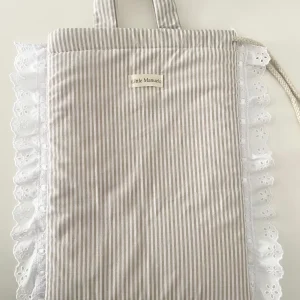 Bolsa multiusos/ merienda tira bordada