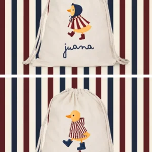 Bolsa multiusos algodón personalizada patos