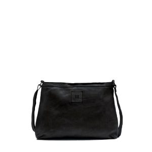 Bolso negro bandolera de piel