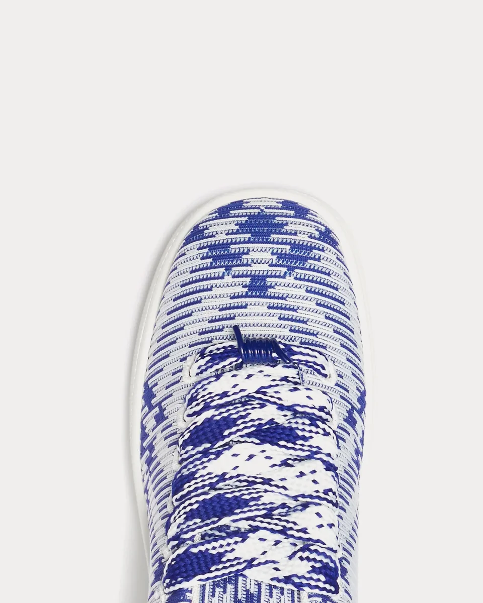 Burberry Check Knit Box Sneakers Blue - Imagen 6