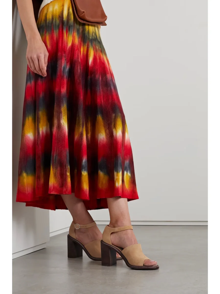 Gabriela Hearst Beau Suede Wooden Block High Heel Sandals - Imagen 3