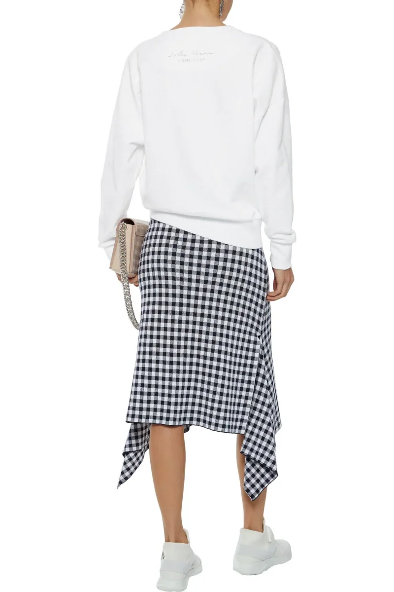 Christopher Kane White Lingerie Graphic Kacere Sweatshirt - Imagen 4