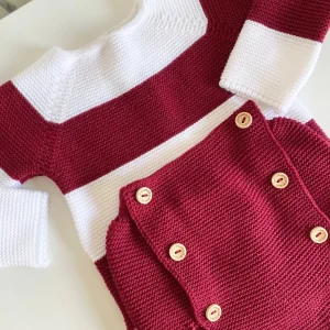 Conjunto jersey rayas y braguita