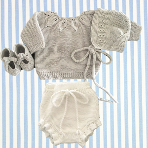 Conjunto Jersey hojas braguita punto