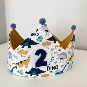 Corona cumpleaños dinosaurios