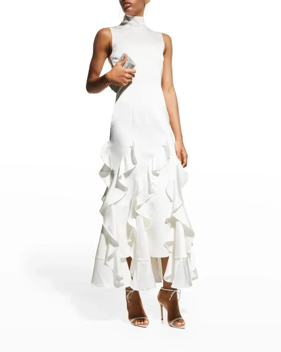 16Arlington Bridal Ivory White Lanao Cascading Ruffle Wedding Dress